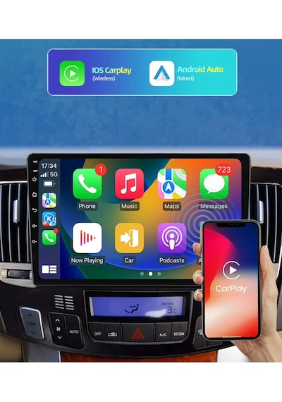 Hyundai Sonata 2009-2011 Android Multimedya 4gb Ram/64gb Carplay 9inc Ips Ekran Park Kamerası  9"