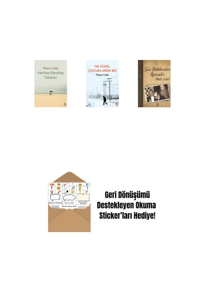 Herkes Kendine Yabancı + Ne Güzel Çocuklardık Biz + Şiir Ustalardan Öğrenilir + Okuma Sticker'ları
