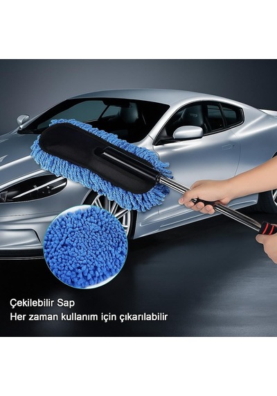 Araba Yıkama Fırçası Paspas Temizleme Aleti Uzun Saplı Yıkama Detaylandırma Kiti Arabalar Kamyon, Suv, Rv, Römor Diğer
