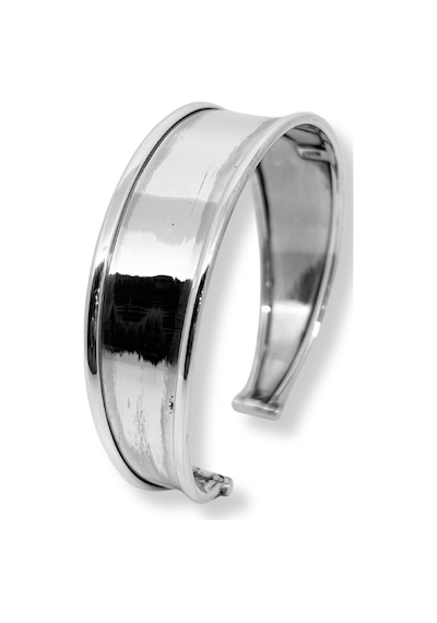 Oya Silver Düz Parlak Ayarlanabilir Kalın Gümüş Bilezik-model 2 01293485
