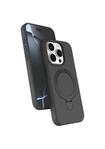 Apple İphone 14 Pro Max Uyumlu Regal Magsafe Standlı Kapak - Titan Gri