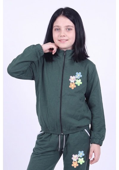 Fyk Kids Kız Çocuk Sweet Heart Baskılı Dik Yaka Çift Cepli Fermuarlı Eşofman Takımı Haki Fyk Kids Kız Çocuk Sweet Heart Baskılı Dik Yaka Çift Cepli Fermuarlı Eşofman Takımı Haki