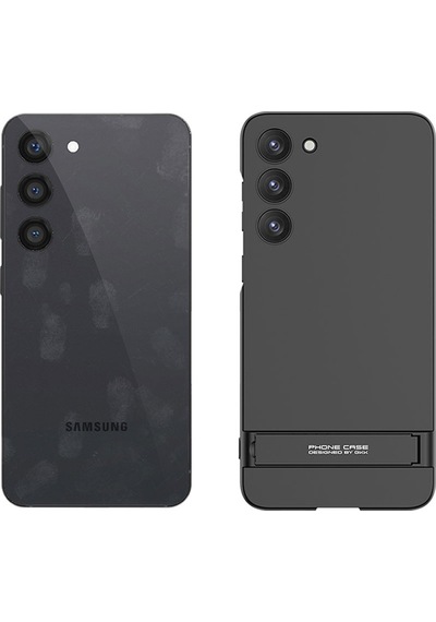 Galaxy S23 Plus Kılıf Zore Kamera Korumalı Dikey Standlı Ays Kılıf