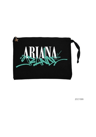 Zepplin Giyim Ariene Grande Siyah Clutch Astarlı Cüzdan / El Çantası