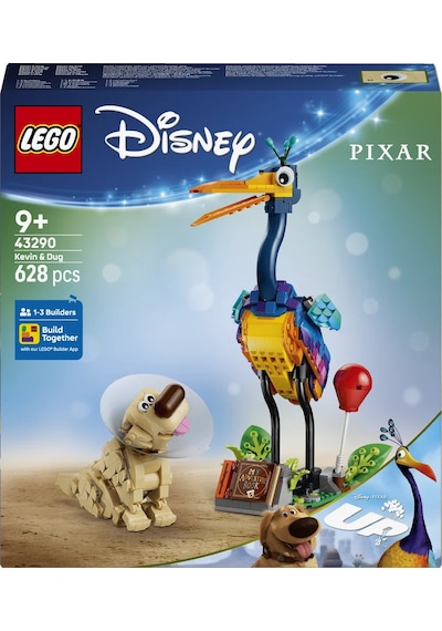 LEGO® ǀ Disney ve Pixar Kevin ve Dug 43290 - 9 Yaş ve Üzeri Çocuklar için 2 Figür İçeren Yaratıcı Oyuncak Yapım Seti (628 Parça)