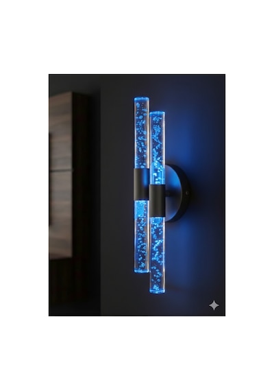 Bubbleflux Dubble Small 31 Cm Modern Tasarım Led Aplik - Duvar Lambası - Siyah - Elektrikli - Rgb Kumandalı Siyah Rgb Elektrikli Kumandalı