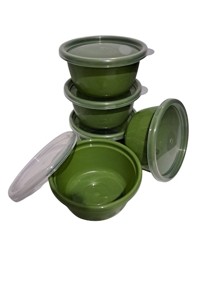Hobby Life Tick Tock Hava Sızdırmaz Saklama Kabı 5'li Set 5 x 250 ML Yeşil