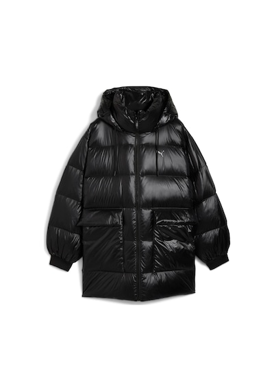 Puma Style Hooded Down Kadın Siyah Ceket 68838901