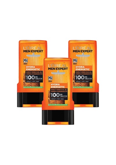 L'oréal Paris Men Expert Hydra Energetic Taurin Içeren Duş Jeli 3'lü Set Diğer