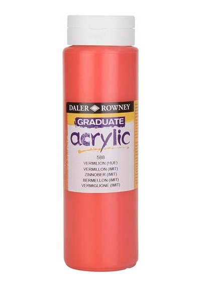 Daler Rowney Graduate Akrilik Boya 500Ml 588 Vermilion Hue