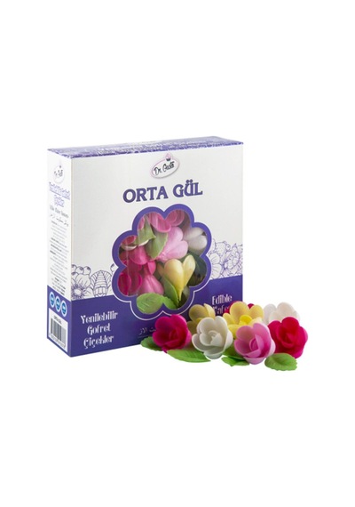 Dr.Gusto Yenilebilir Renkli Orta Gül 50 Adet