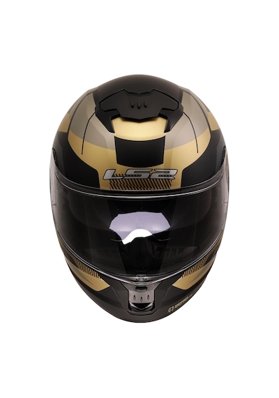Ls2 Stream 2 Road Mat Siyah-gold-gri Kask Renkli