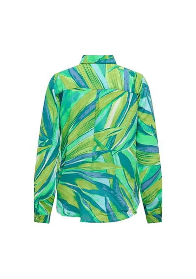 Only Onlalma Lıfe Poly L/s Shırt Aop Yeşil