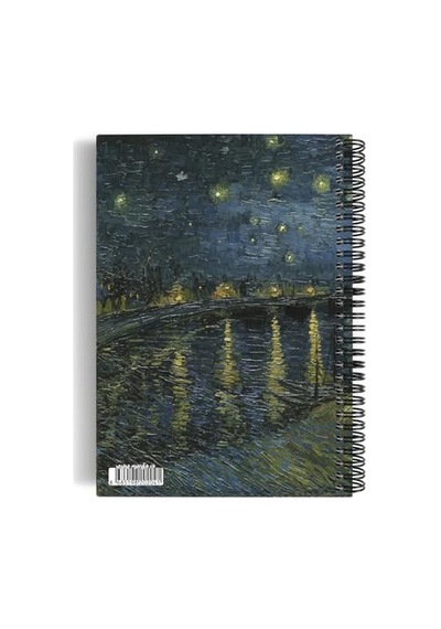 Vincent Van Gogh/starry Night Over The Rhone,1888 / Spiralli Defter 04 / A5 / Çizgisiz / 100 Sayfa
