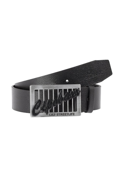 Cipo & Baxx CG191 Metal Tokalı Hakiki Deri Siyah Kemer