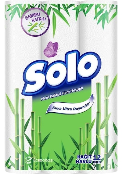 Solo Bambu Havlu 12'li