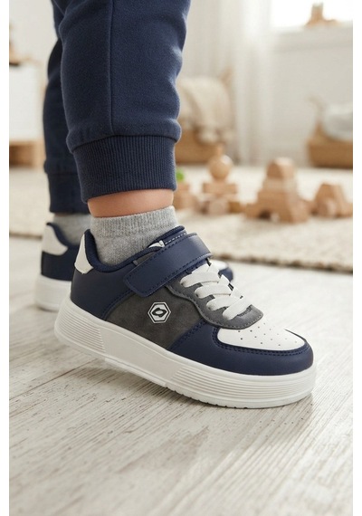 Alessio Lacivert Bej Cırtlı Bağcıklı Konforlu Unisex Çocuk Sneaker Günlük Spor Ayakkabı Lacivert - Bej Alessio Lacivert Bej Cırtlı Bağcıklı Konforlu Unisex Çocuk Sneaker Günlük Spor Ayakkabı Lacivert - Bej