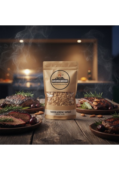 Badem Ağacı & Defne Yaprağı Tütsüleme Talaşı Mangal & Bbq Barbekü İçin Yoğun Aroma