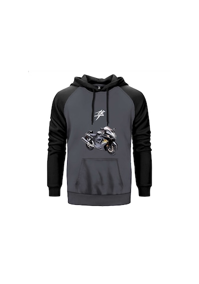 Suzuki Hayabusa Stompgrip Gri Renk Reglan Kol Sweatshirt Gri