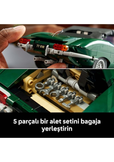 LEGO® Icons Jaguar E-Type 11381 - Yetişkinler için Gerçekçi Detaylar İçeren Yaratıcı Spor Araba Modeli Yapım Seti (1673 Parça)
