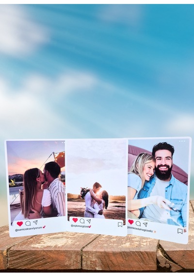 Instagram Postu Tasarımlı Kişiye Özel Fotoğraf Baskısı 10 Adet 10 15 Cm