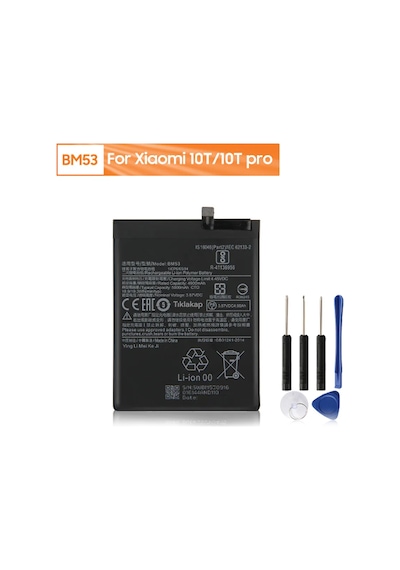 Xiaomi Uyumlu Mi 10T / Mi 10T Pro Batarya Pil BM53 + Tamir Seti