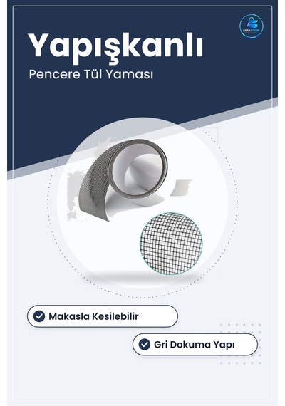 Pencere Sineklik Tamir Bandı 2 Mt X 5 Cm Yapışkanlı Böcek Önleyic