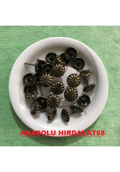 Kabara Raptiye Koltuk Çivisi Renk Antik Bakır Çapı:16 MM 20Adet N11.39290