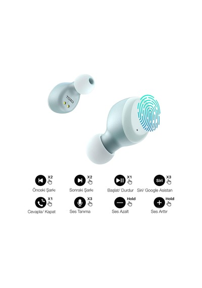 Tozo T6S IPX8 ENC TWS Bluetooth 5.3 Kablosuz Kulaklık