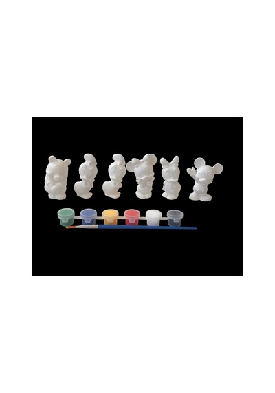 Mickey Mouse 6 Lı Figür Ve Boya Seti 7 Cm Boy