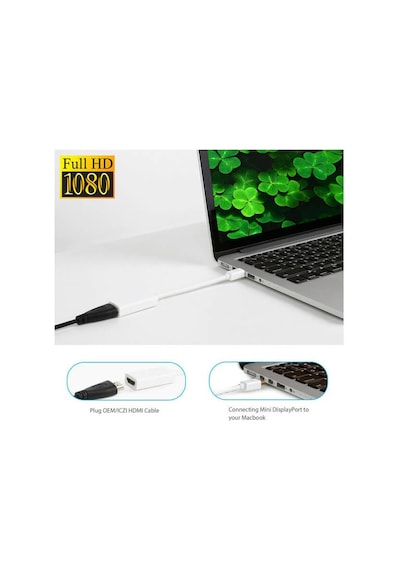 4K Destekli Mini Displayport To Hdmi Kablo Apple Uyumlu MacBook Thunderbolt
