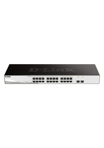D-lınk Dgs-f1210-26ps-e 24 Port Gıgabıt 2x1gb Sfp Layer2 Yönetilebilir 250w Poe Swıtch