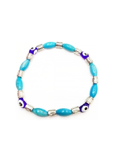 Oriental Kuyumculuk Jewellery Mavi Taşlı Bileklik Açık Mavi