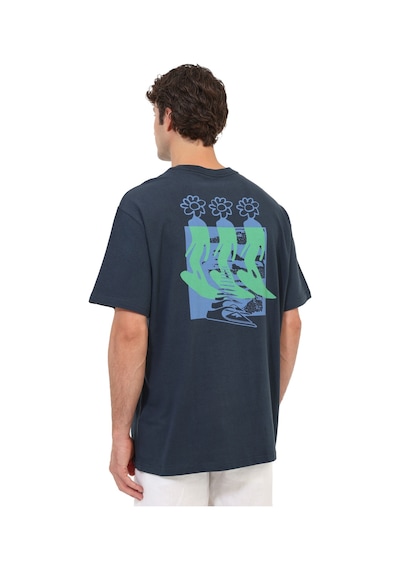 Quiksilver Flowers Surfıng Lacivert Erkek Kısa Kol T-shirt 000000000102526227