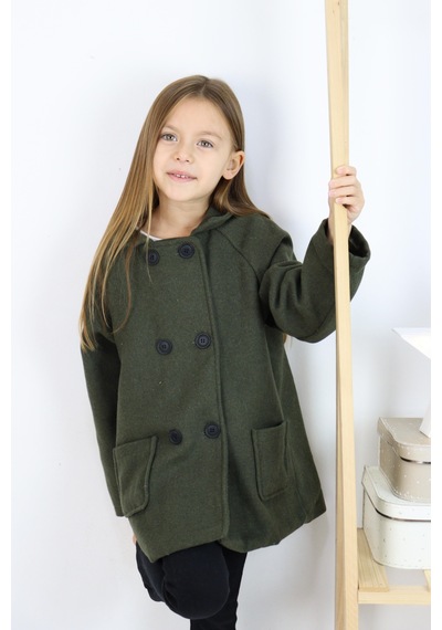 Miababy Reglan Kol Unisex Kaşe Kaban Taba
