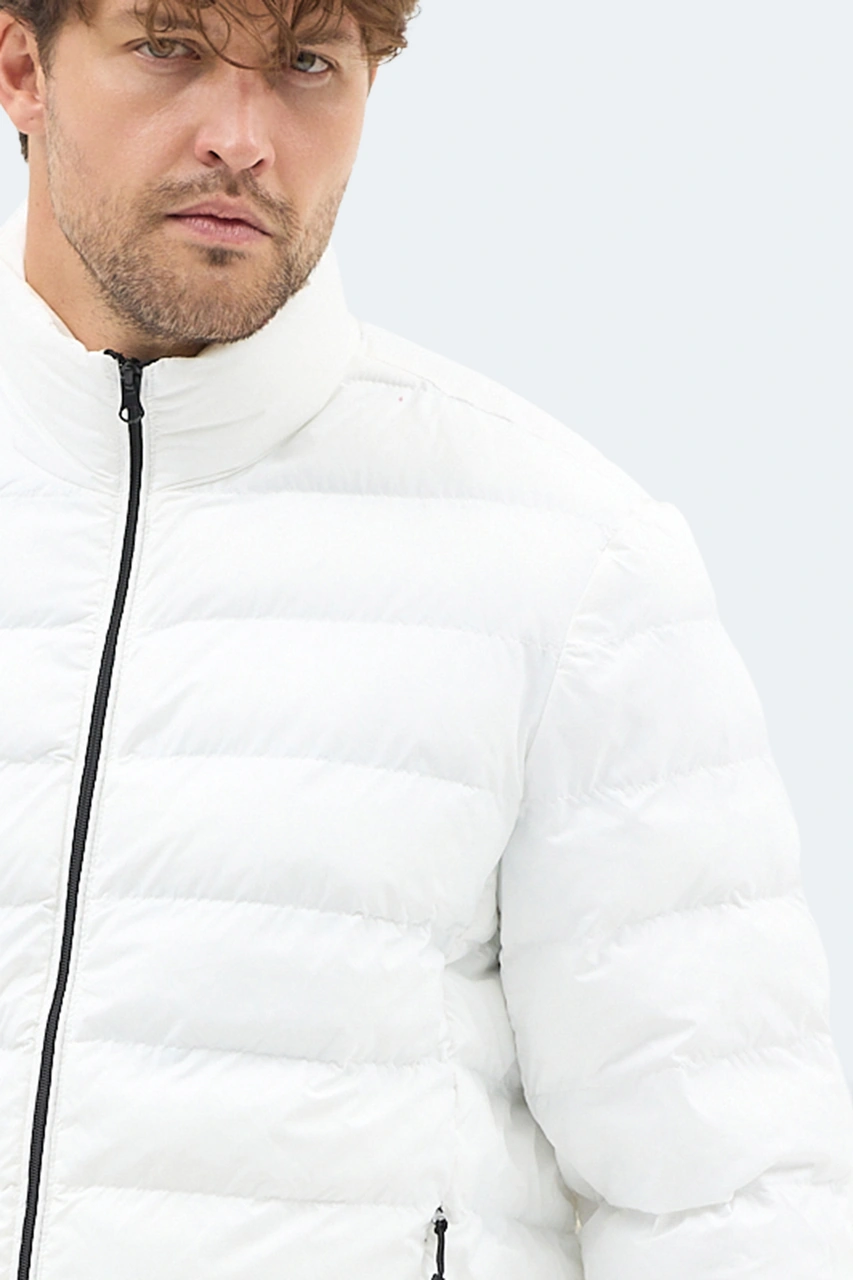Slazenger Braum Erkek Şişme Ekru Mont & Kaban Ekru