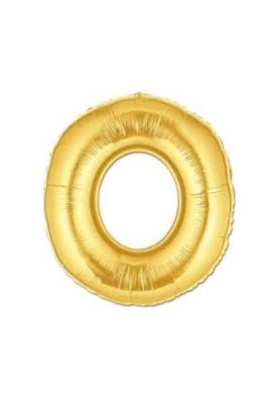 Gold Rakam 0 Folyo Balon 40 Inç 100 CM