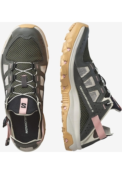 Salomon Techamphıbıan 5 W Kdn Peat/Rainy Day/Hyma Pink Su Ayakkabısı L47750800 - Antrasit - Pembe Salomon Techamphıbıan 5 W Kdn Peat/Rainy Day/Hyma Pink Su Ayakkabısı L47750800 - Antrasit - Pembe