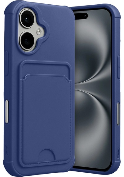 Apple, Uyumlu iPhone 17 Kelvin Kartvizitli Silikon Lacivert