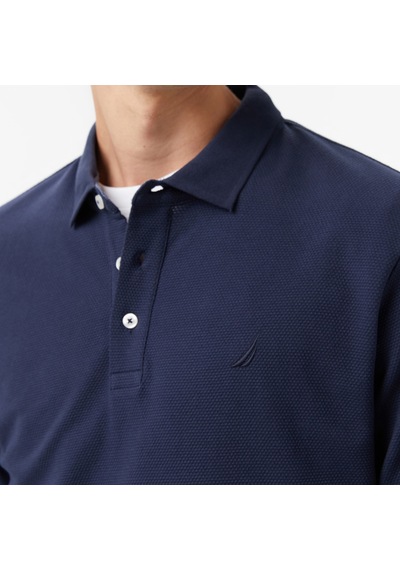 Nautica Erkek Lacivert Classic Fit Uzun Kollu Polo Yaka T-shirt Düz K57042t Lacivert