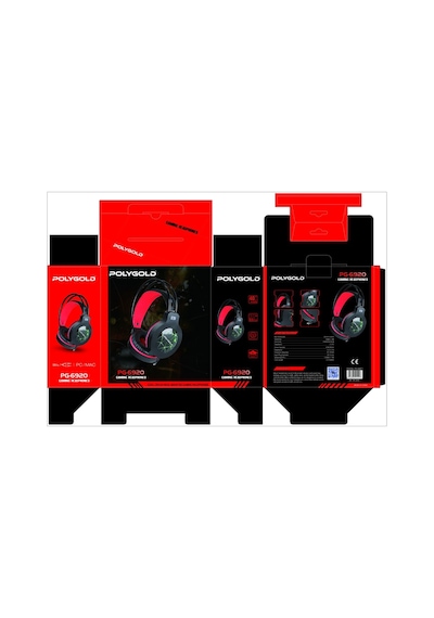 Owwotech Polygold OW-6920 Mikrofonlu Kulak Üstü Oyuncu Kulaklığı