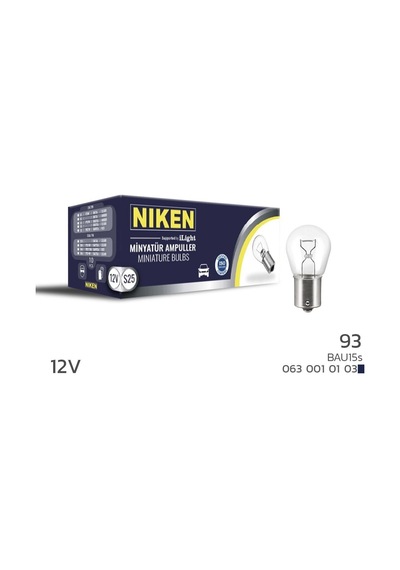 Niken 12v 93 Ampul Yt Bau15s 10 Lu