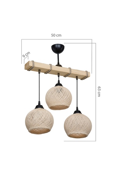 ModeLight Aspen 3lü Avize - Kremyumak Toplu
