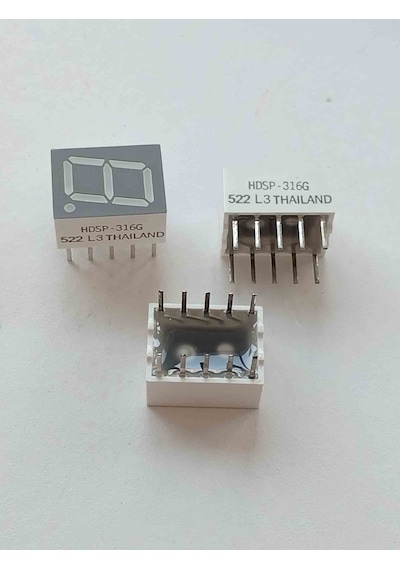 Hdsp-316g Yeşil 7 Segment 10mm Display 5 Adet