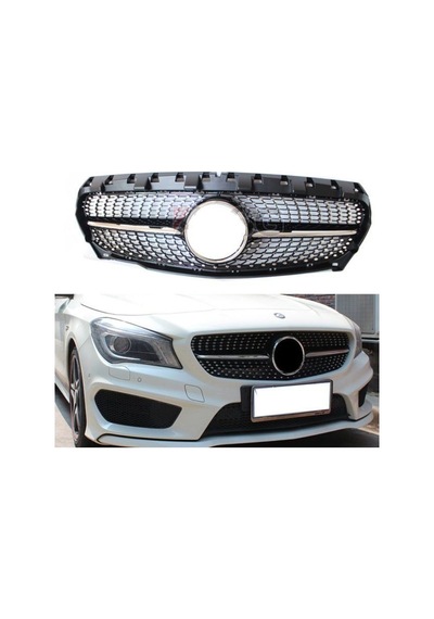 Mercedes W117 2016-2016 Cla Diamond Panjur - Sıyah