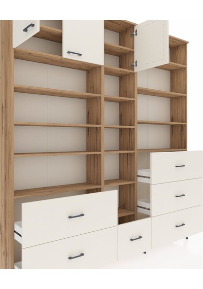 Arges Dolap 17 Raflı 6 Çekmeceli 3 Kapaklı 220x30x243 Çam-aytaşı/aytaşı Aytası/aytası Arges Dolap 17 Raflı 6 Çekmeceli 3 Kapaklı 220x30x243 Çam-aytaşı/aytaşı Aytası/aytası