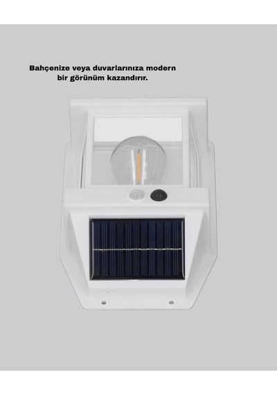 Hubrendy Tekno Solar Sensörlü Dış Mekan Lamba 3 Işık Modlu Ve Ip65 Dayanıklı