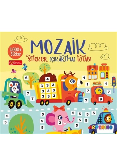 Mozaik Sticker 1.000+ Çıkartma Kitabı - Sarı / Kolektif