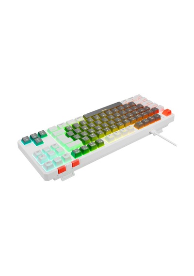 Rampage Yoru Tkl Gri/beyaz Rgb Red Swich Q Mekanik Oyuncu Klavyesi