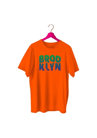Bluu Brooq Sporcu T-Shirt Bisiklet Yaka (528819346) Turuncu